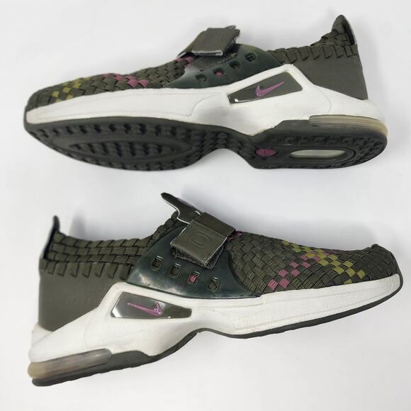 Nike Air Max Sneakers Women 11 Sphere Green & Pink Woven 302260 VTG 2002 - Picture 7 of 11